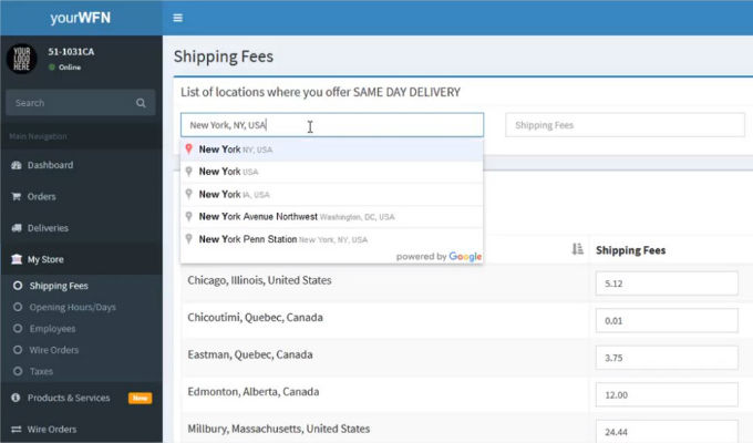 Shipping Fees